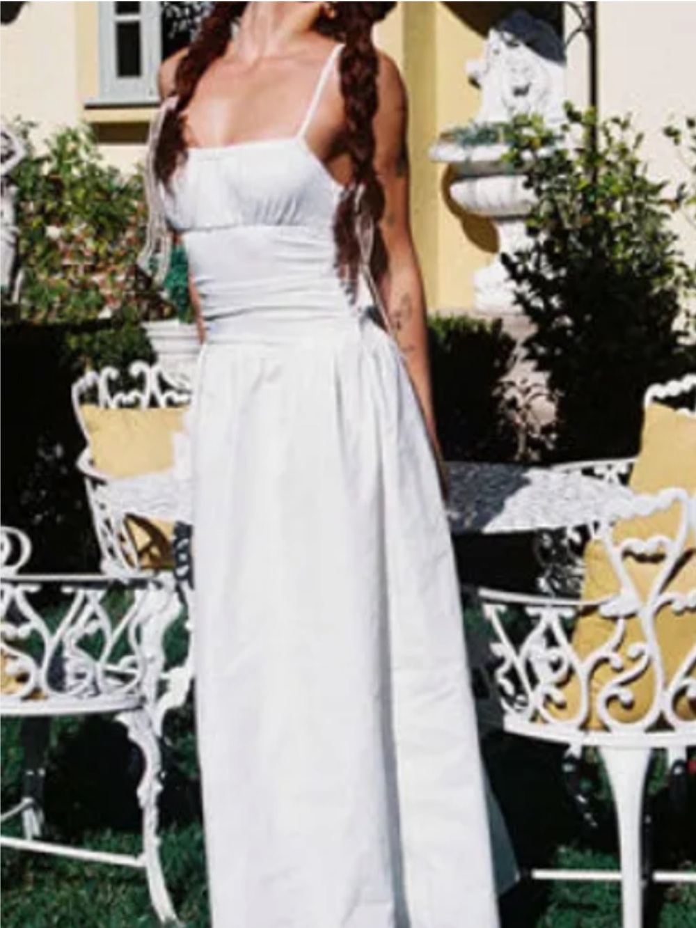 NWT Princess PollyWhite Spaghetti Strap Maxi Dress
